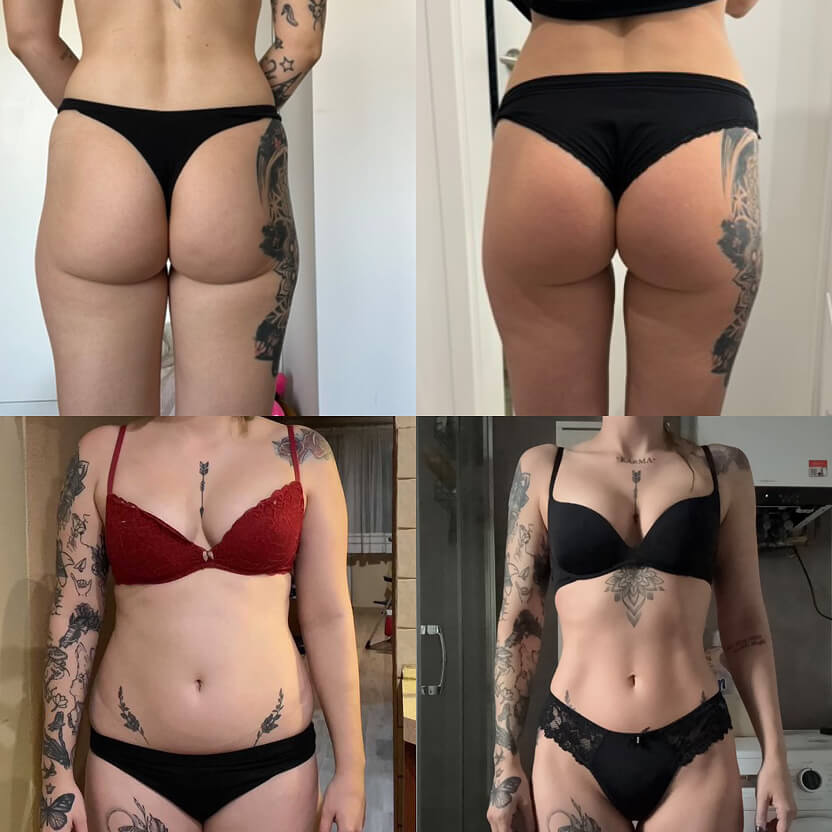 Przemiana Kaji po czterech miesiącach – zrzuciła 12 kg, ujędrniła pośladki i wyrzeźbiła sylwetkę dzięki liczeniu kalorii i dobrze dobranemu planowi.